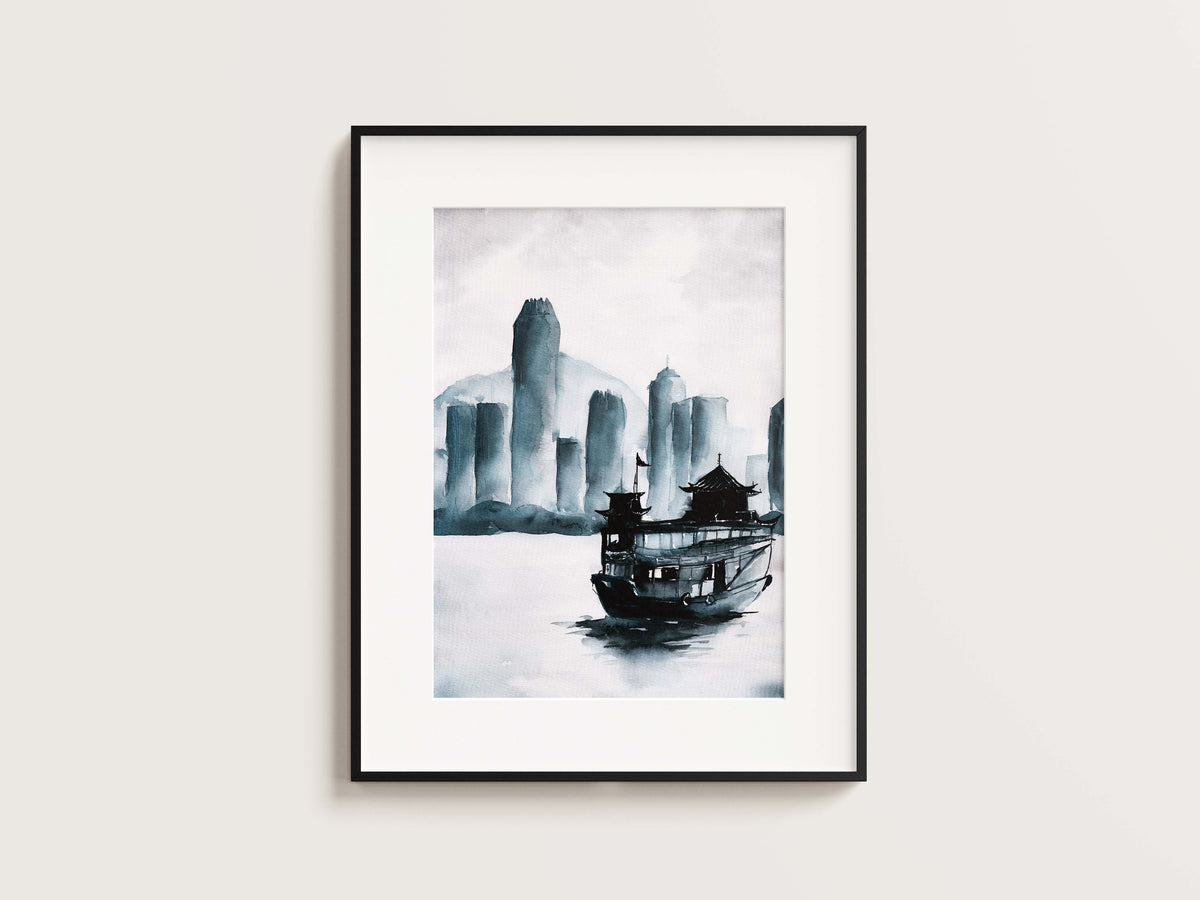 Hong Kong Junk Boat