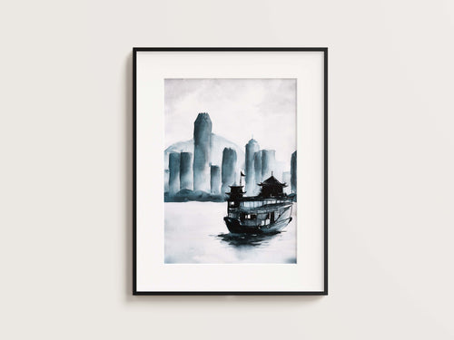 Hong Kong Junk Boat