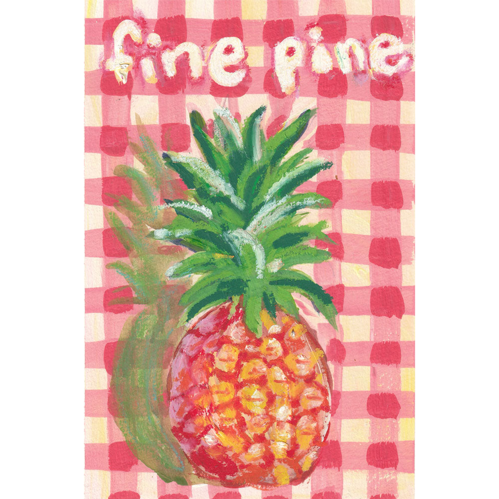 Fine Pineapple – Original Watercolor Art Print