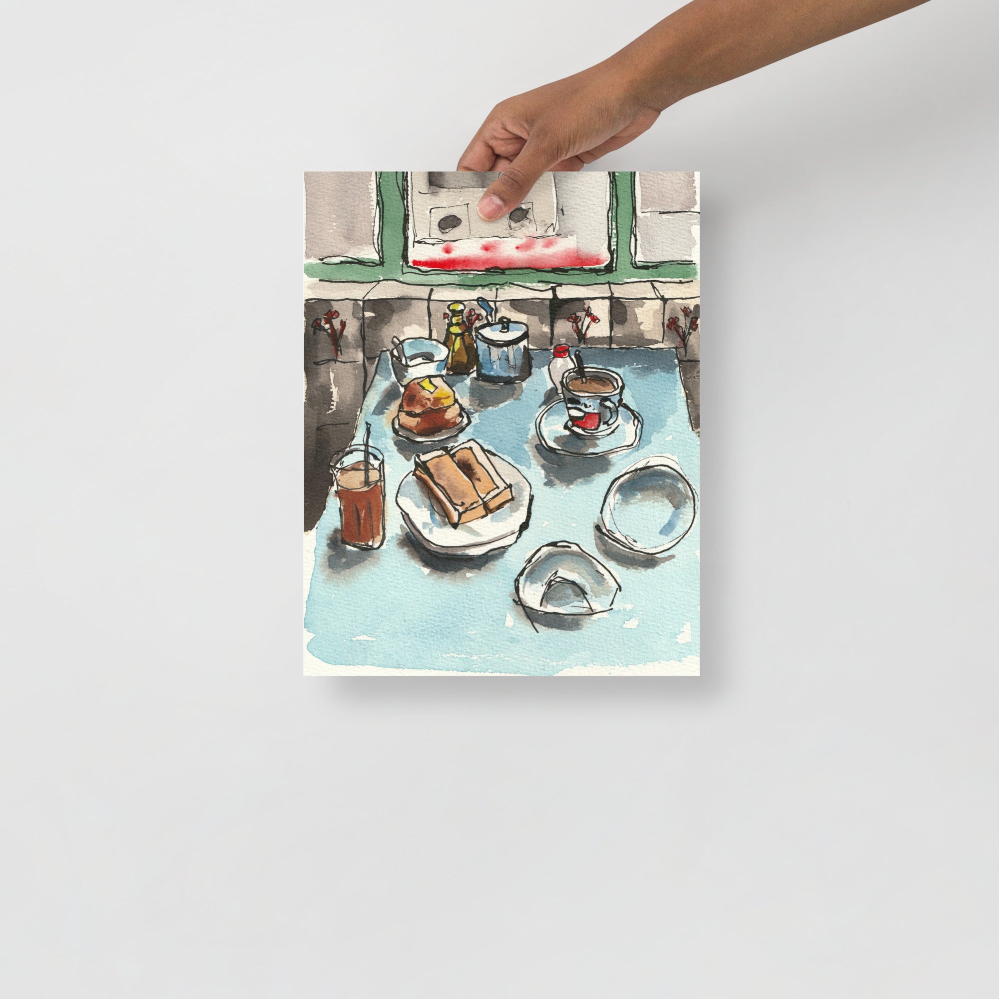 Cha Chaan Teng – Original Watercolor Art Print