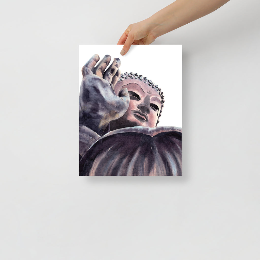 Big Buddha – Original Watercolor Art Print