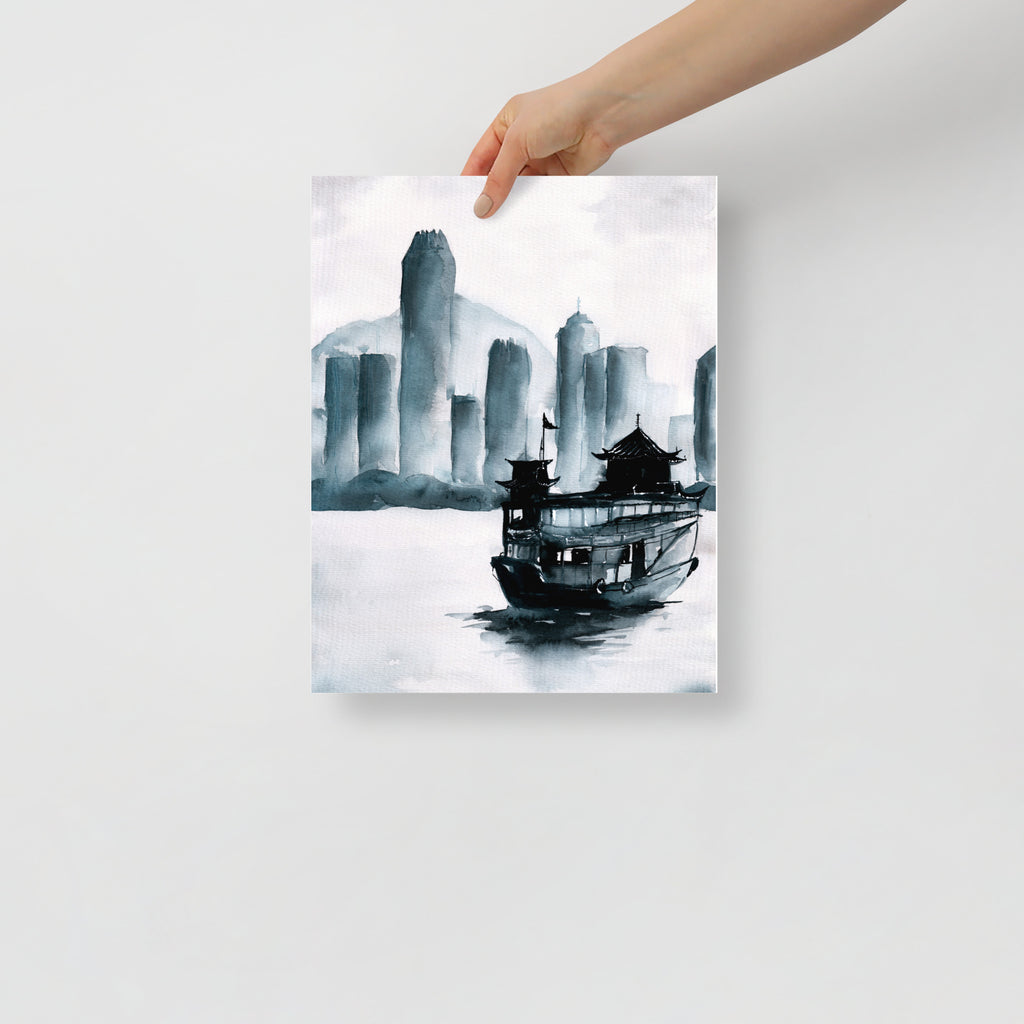 The Junkboat – Original Watercolor Art Print