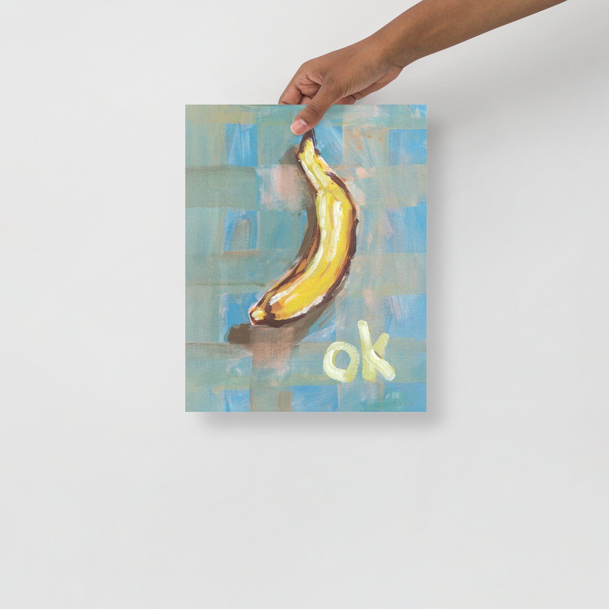 OK Banana – Original Gouache Art Print