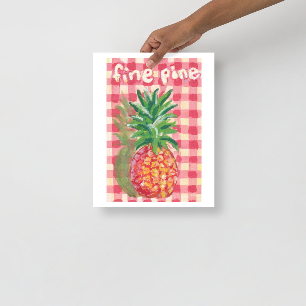 Fine Pineapple – Original Watercolor Art Print