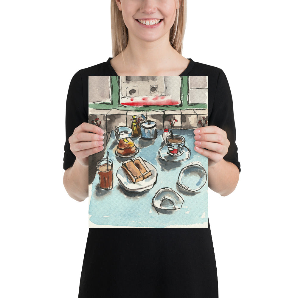 Cha Chaan Teng – Original Watercolor Art Print