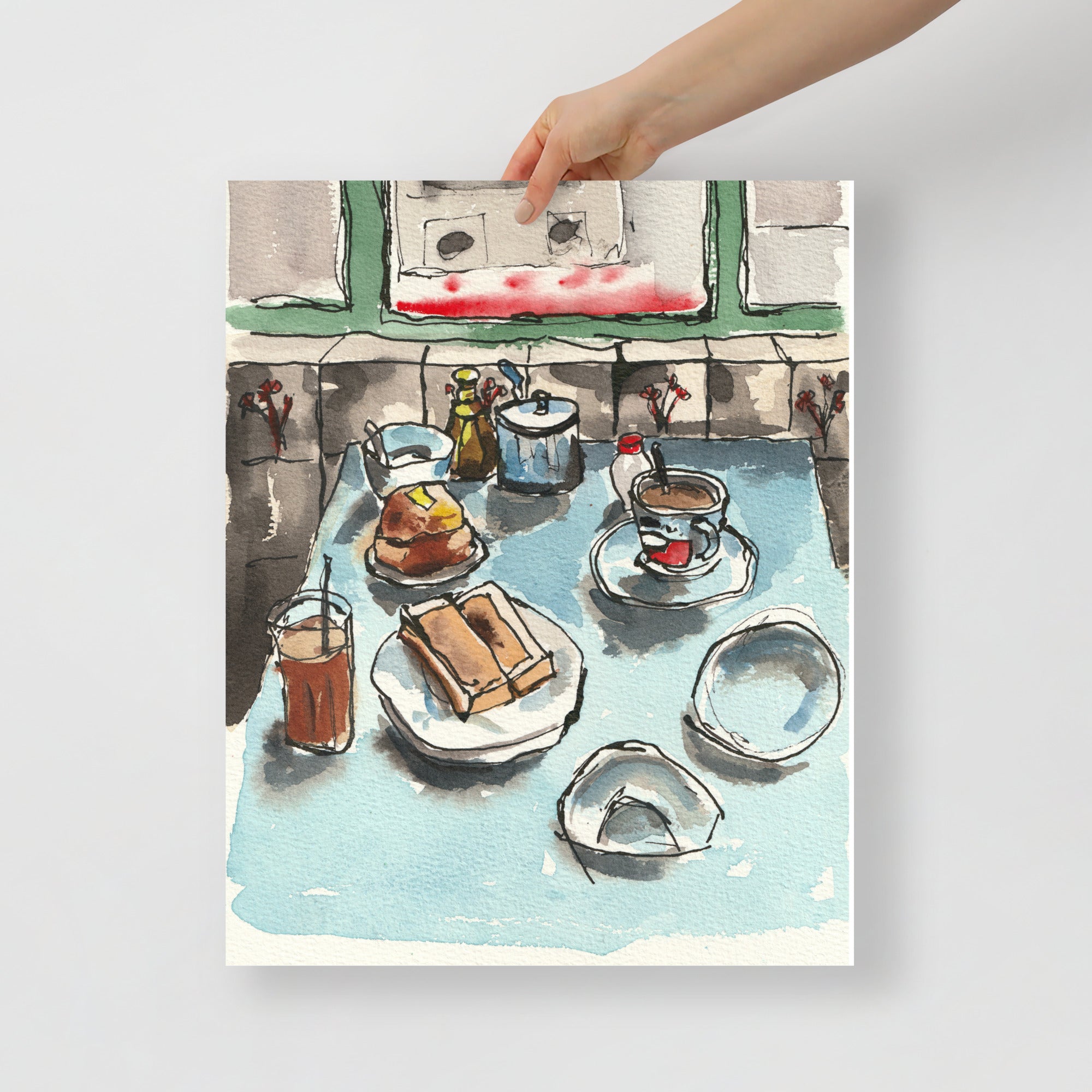 Cha Chaan Teng – Original Watercolor Art Print