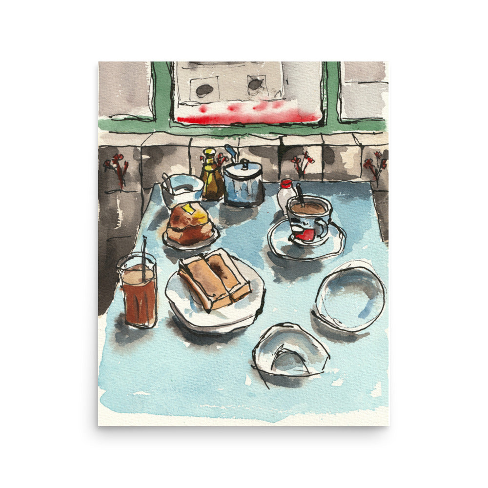 Cha Chaan Teng – Original Watercolor Art Print