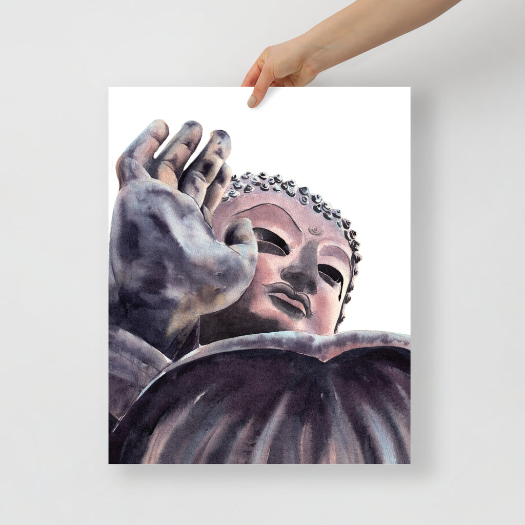 Big Buddha – Original Watercolor Art Print
