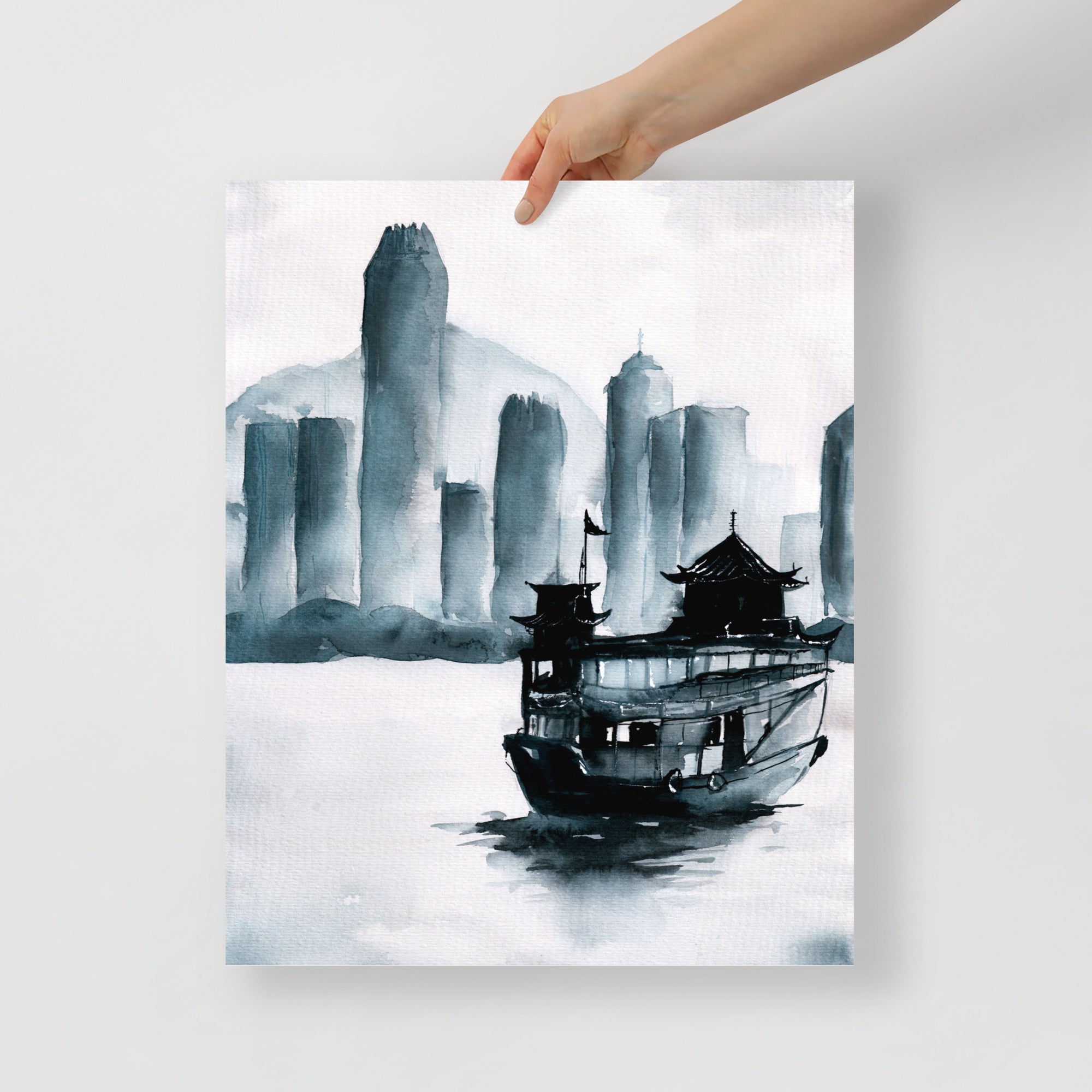 The Junkboat – Original Watercolor Art Print