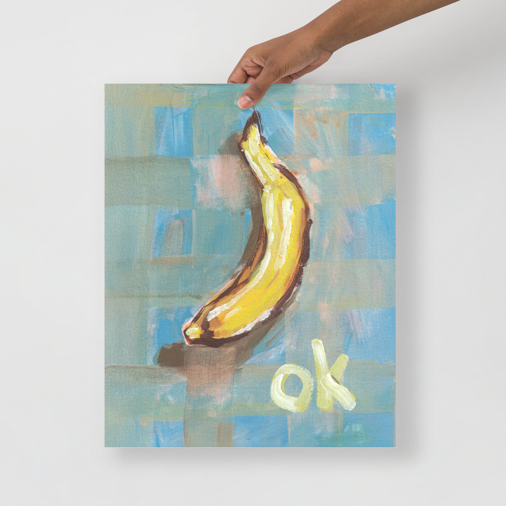 OK Banana – Original Gouache Art Print