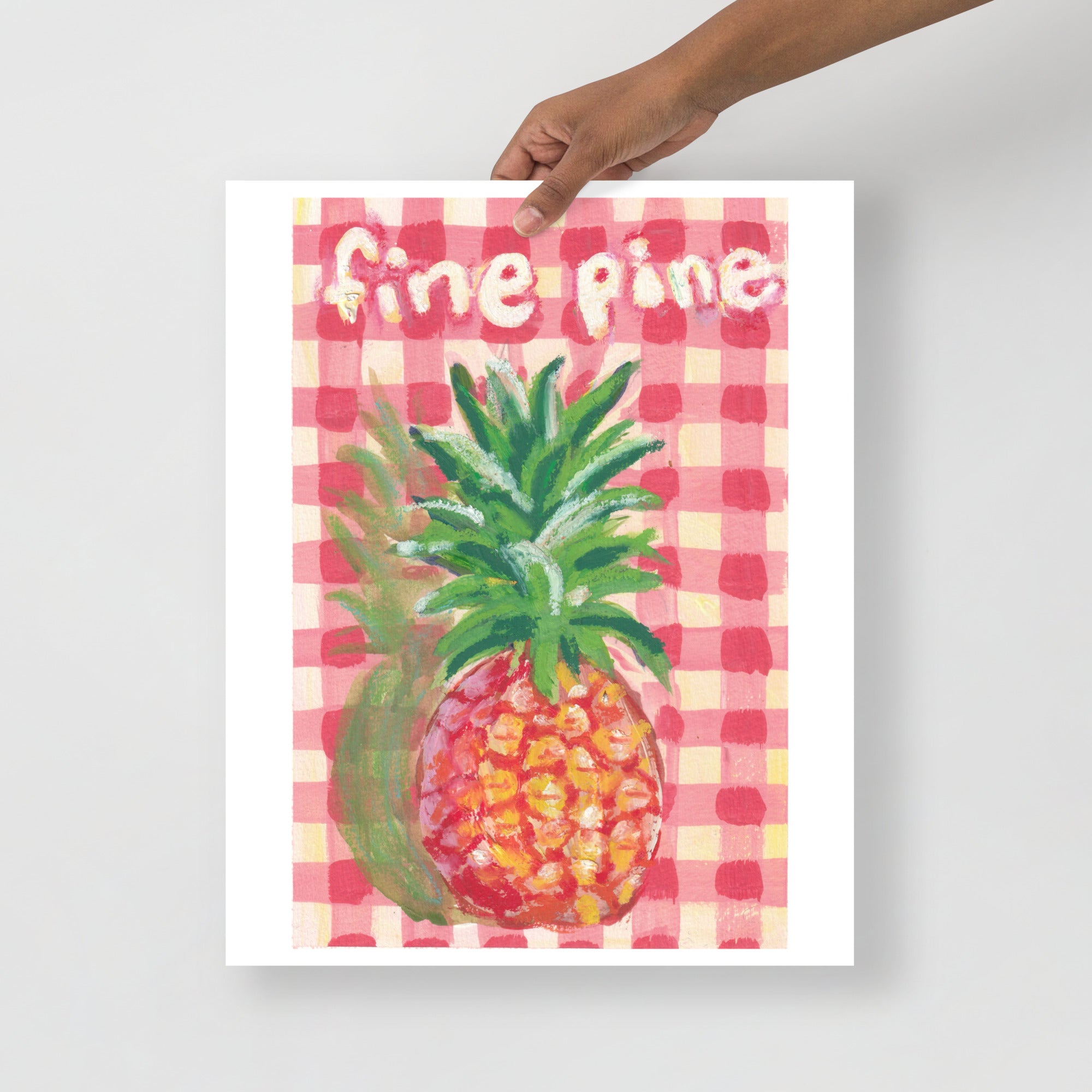 Fine Pineapple – Original Watercolor Art Print