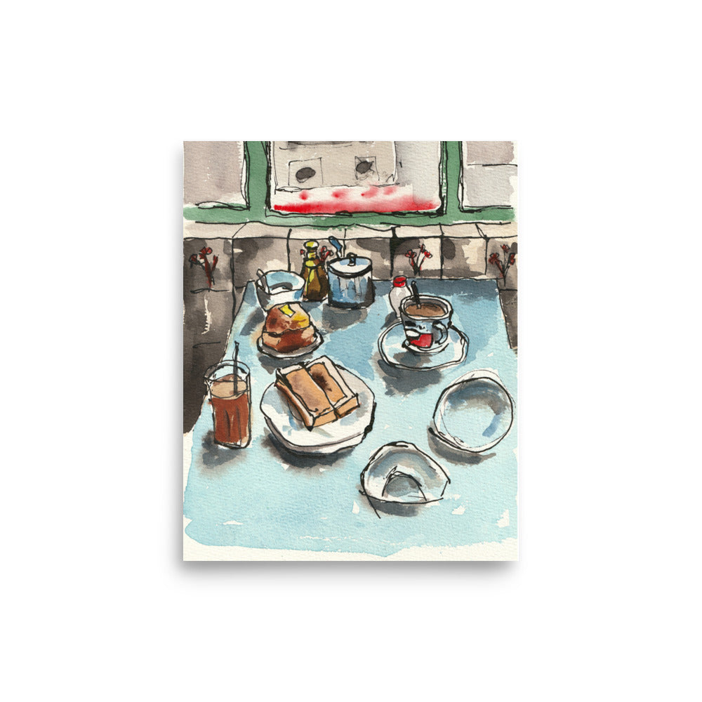 Cha Chaan Teng – Original Watercolor Art Print