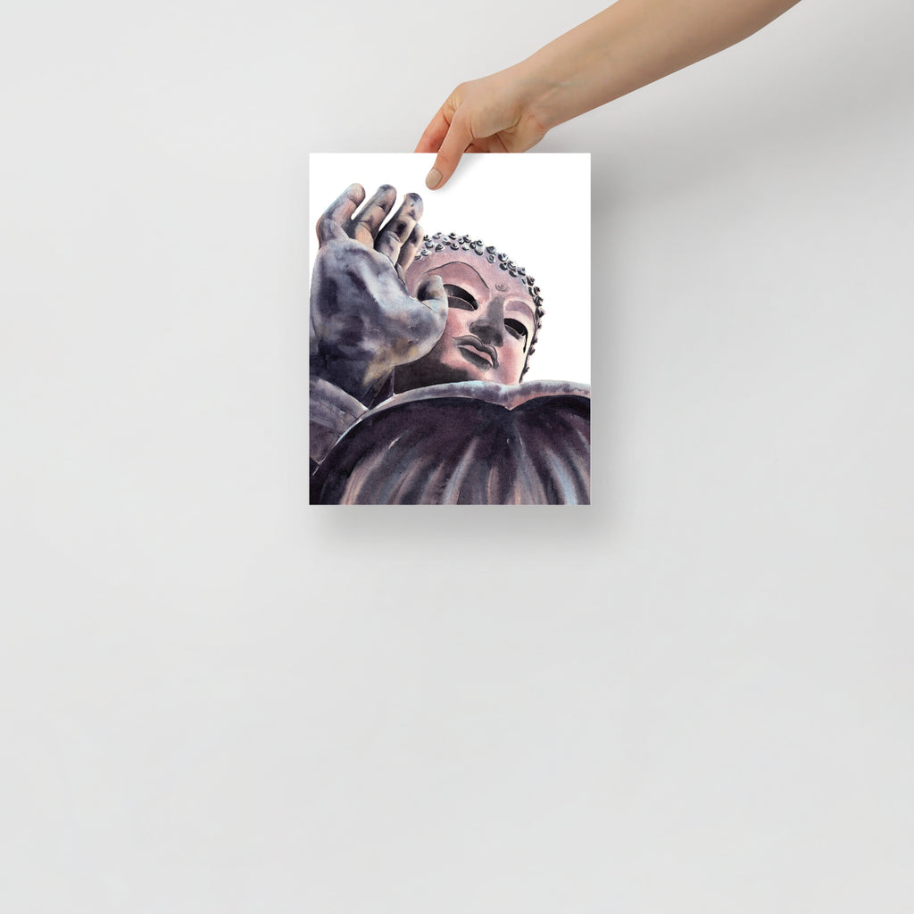 Big Buddha – Original Watercolor Art Print