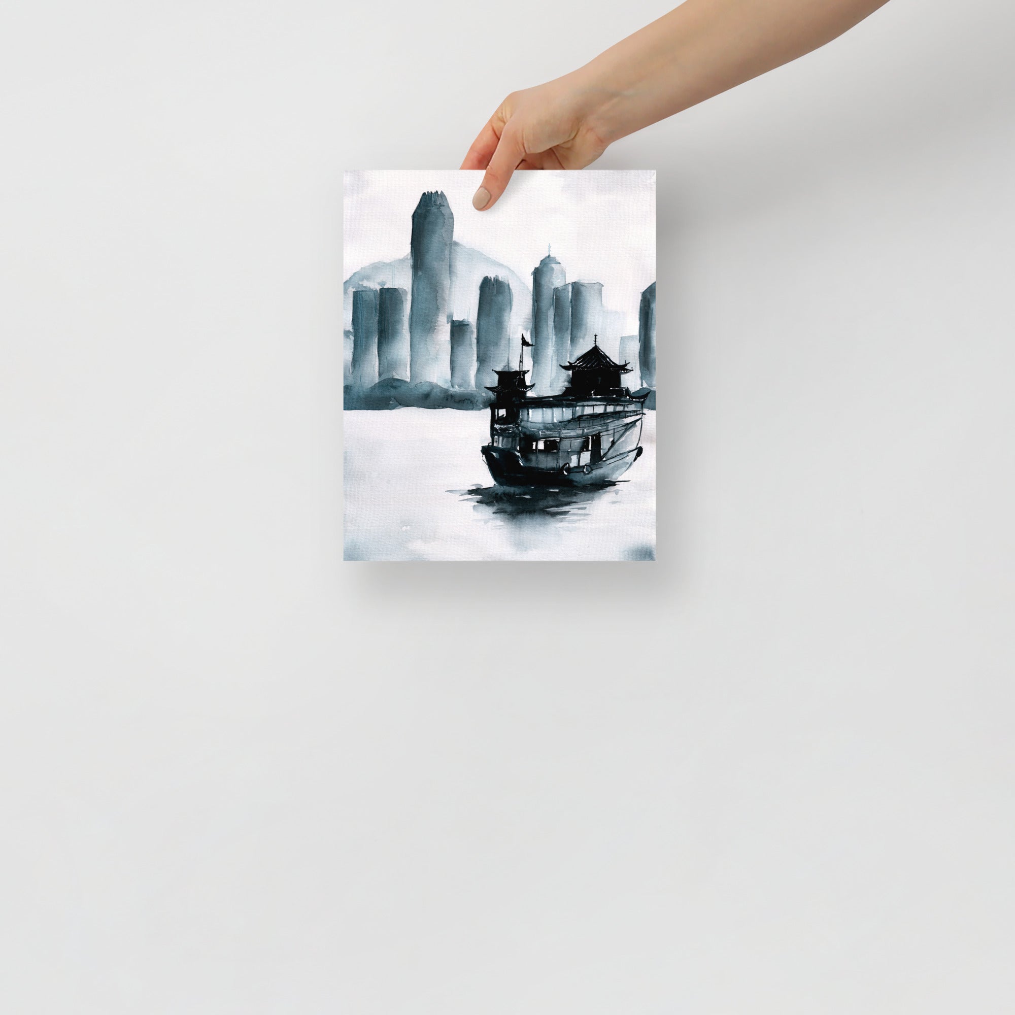 The Junkboat – Original Watercolor Art Print