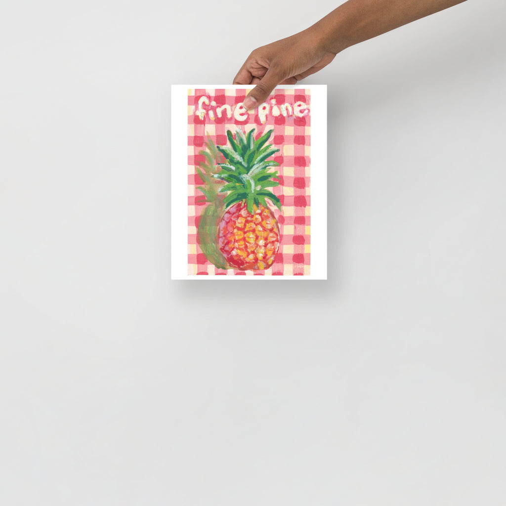 Fine Pineapple – Original Watercolor Art Print