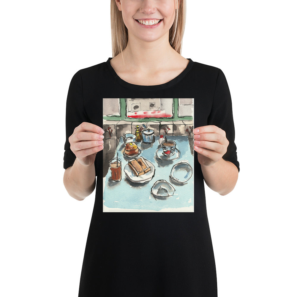 Cha Chaan Teng – Original Watercolor Art Print